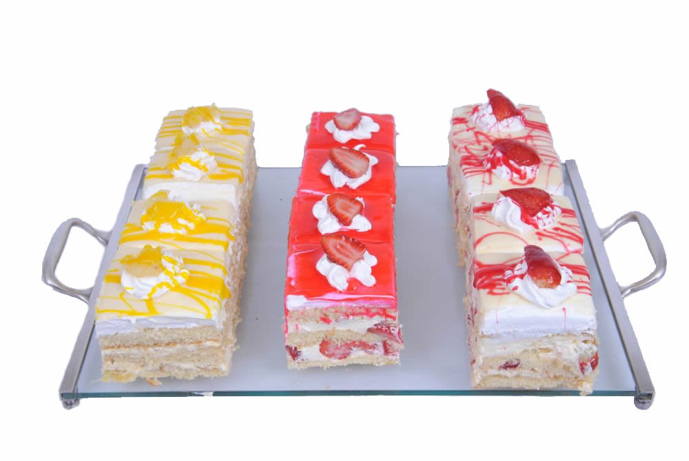 Fatias Geladinha de Abacaxi/ Morango e Nata/ Geladinha de Morango  UNIDADE