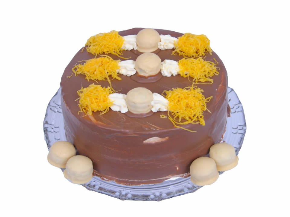 Bolo Redondo Bombom Branco