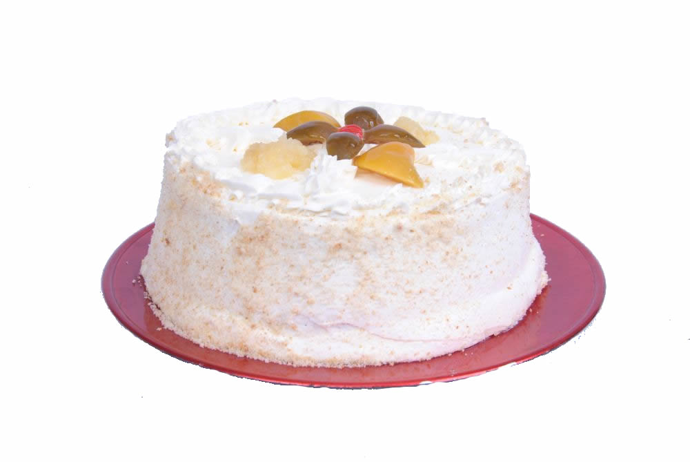 Bolo Redondo Nata e Frutas Cobertura Nata