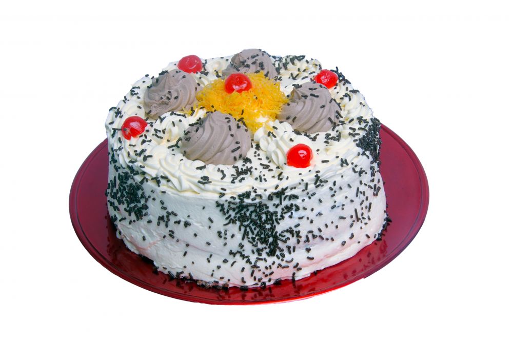 Bolo Redondo Quatro Estações Cobertura Nata