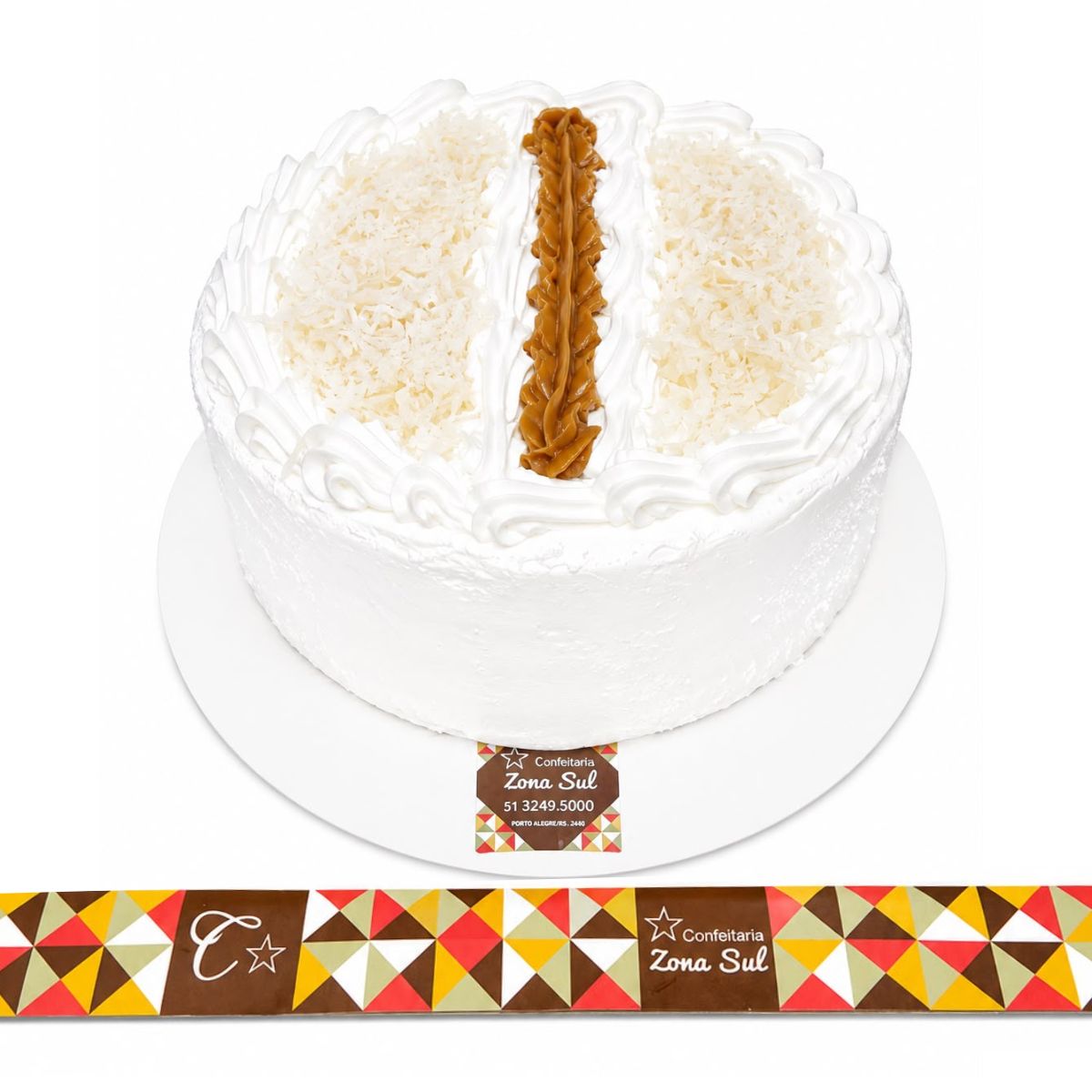 BOLO REDONDO DOCE DE LEITE